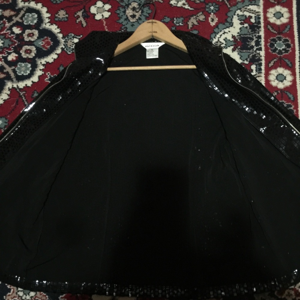 Exclusively Misook Black Zip Jacket - image 8